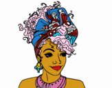 Dibujo Mujer africana pintado por vicky12345