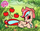 Dibujo Applejack y sus manzanas pintado por vale2409