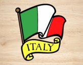 Dibujo Bandera de Italia pintado por lizvalen