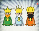 Dibujo Los 3 Reyes Magos pintado por santy15