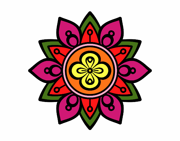Dibujo Mandala flor de loto pintado por CHECHILIA1