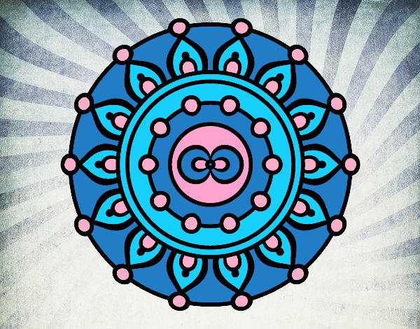 Dibujo Mandala meditación pintado por camisho