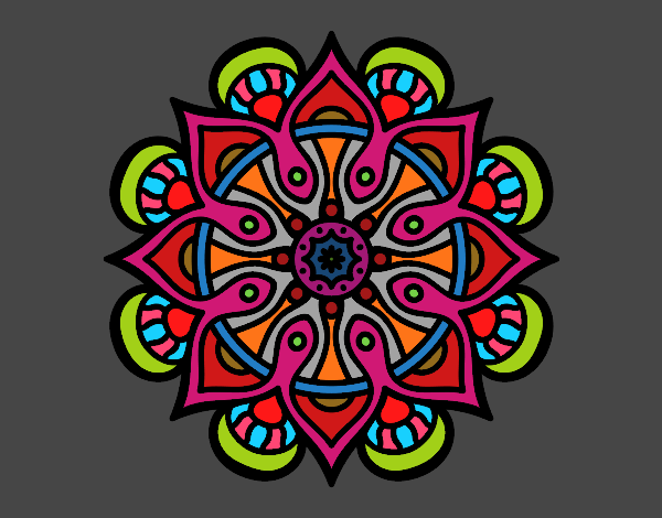 Dibujo Mandala mundo árabe pintado por Stefania12