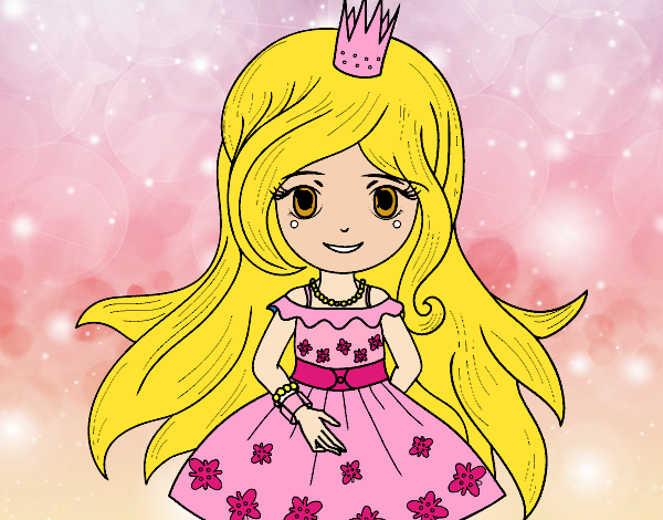 Dibujo Princesa primavera pintado por camisho