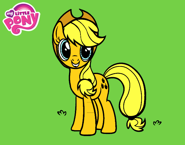 Dibujo Applejack de My Little Pony pintado por Flothershy