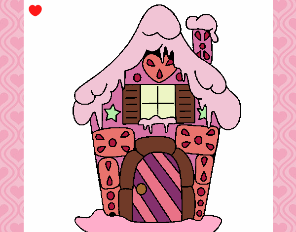 Dibujo Casa de caramelo pintado por naty02
