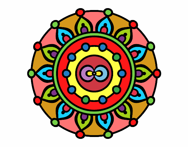 Dibujo Mandala meditación pintado por gustavo1