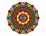 Dibujo Mandala meditación pintado por gustavo1
