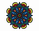 Dibujo Mandala mundo árabe pintado por ANTOI