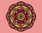 Dibujo Mandala para la relajación mental pintado por Vibrio88