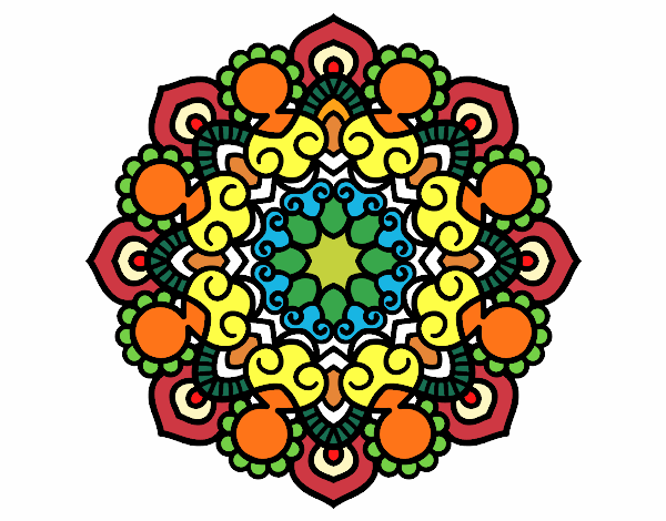 Dibujo Mandala reunión pintado por raiza4477