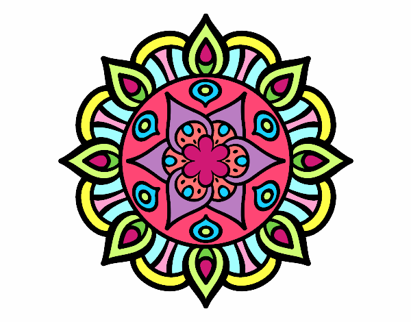 Dibujo Mandala vida vegetal pintado por Camy28