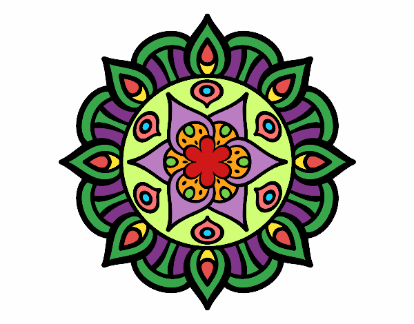 Dibujo Mandala vida vegetal pintado por raiza4477