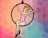 Dibujo Mujer trapecista pintado por elenablanc