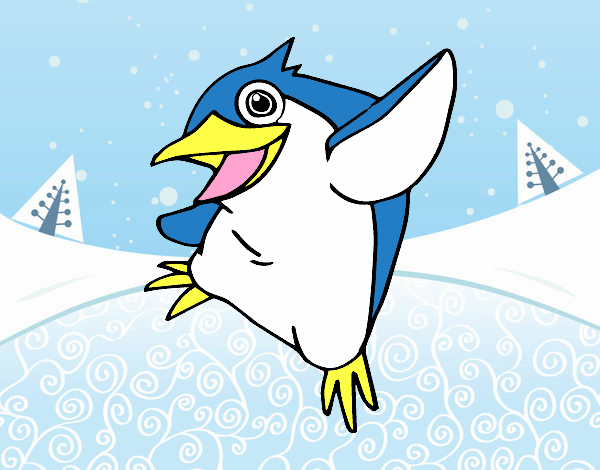 Pequeño pingüino azul