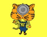 Dibujo Tigre Minion pintado por narutozorr