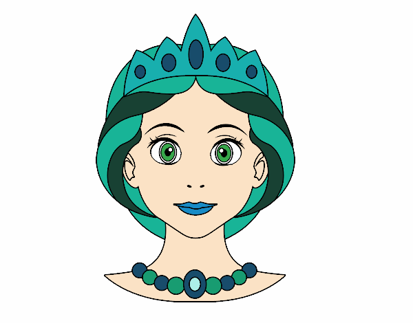 Dibujo Cara de princesa pintado por KiShySashA