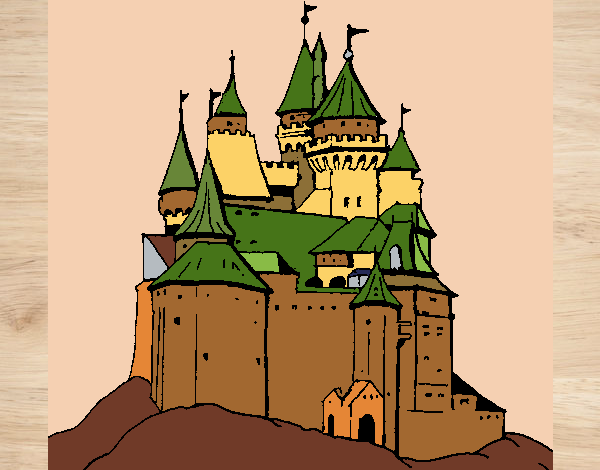 Dibujo Castillo medieval pintado por JOSEMG