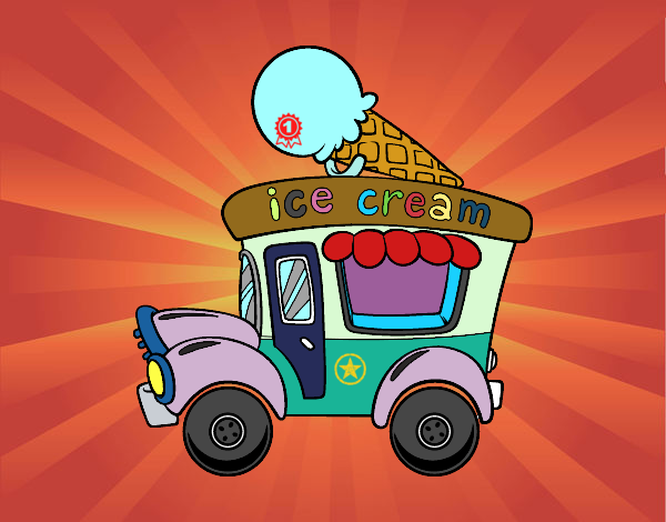 Dibujo Food truck de helados pintado por davidgv