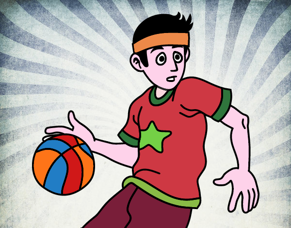 Dibujo Jugador de básquet junior pintado por JOSEMG