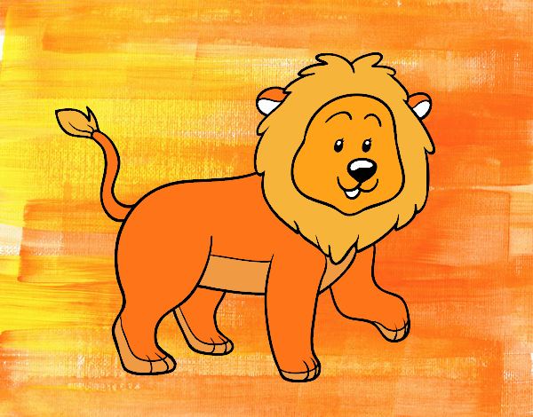 Dibujo León adulto pintado por ignacio12