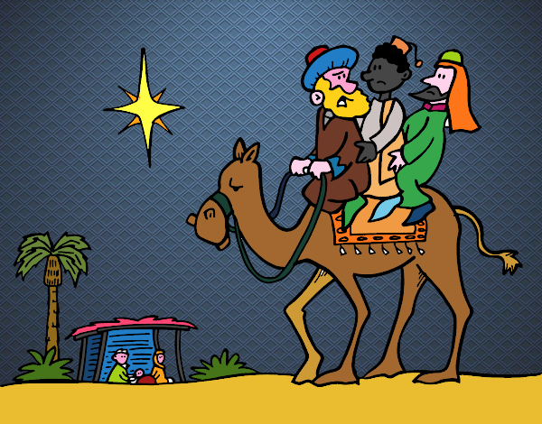 Dibujo Los tres Reyes Magos pintado por JOSEMG