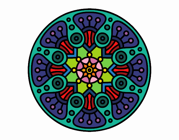 Dibujo Mandala crop circle pintado por Vibrio88