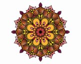 Dibujo Mandala destello floral pintado por Vibrio88