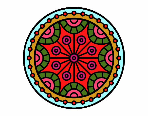 Dibujo Mandala equilibrio mental pintado por CHECHILIA1