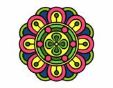 Dibujo Mandala flor creativa pintado por mabel88