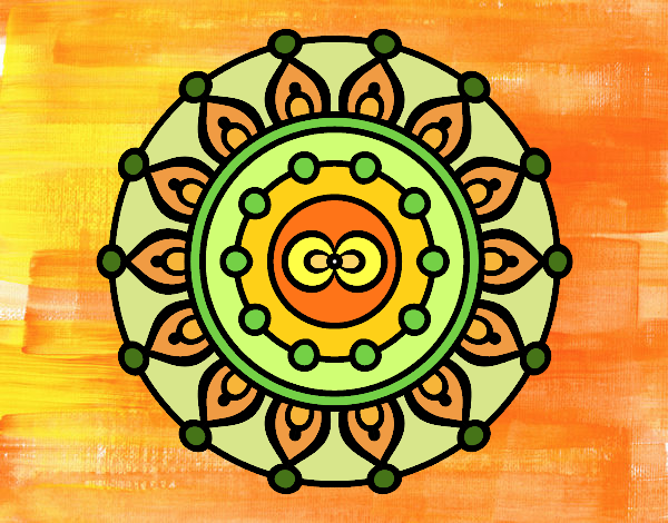 Dibujo Mandala meditación pintado por yoanna3012