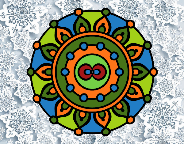 Dibujo Mandala meditación pintado por JOSEMG