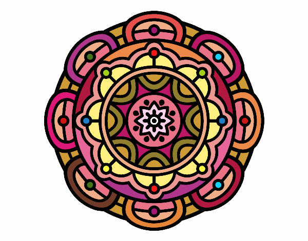 Dibujo Mandala para la relajación mental pintado por mabel21