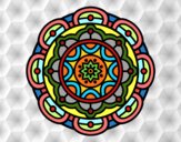 Dibujo Mandala para la relajación mental pintado por JOSEMG