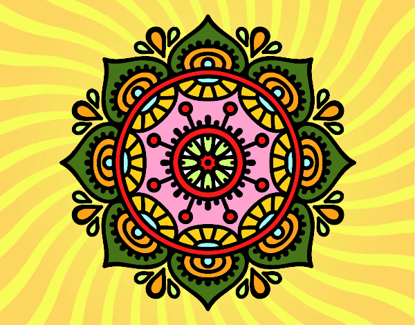 Dibujo Mandala para relajarse pintado por JOSEMG