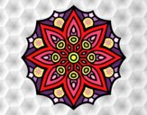 Dibujo Mandala simetría sencilla pintado por Valeria18