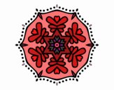 Dibujo Mandala simétrica pintado por Vibrio88