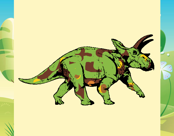 Dibujo Triceratops 1 pintado por JOSEMG