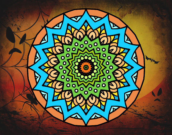 Dibujo Mandala creciente pintado por yoanna3012