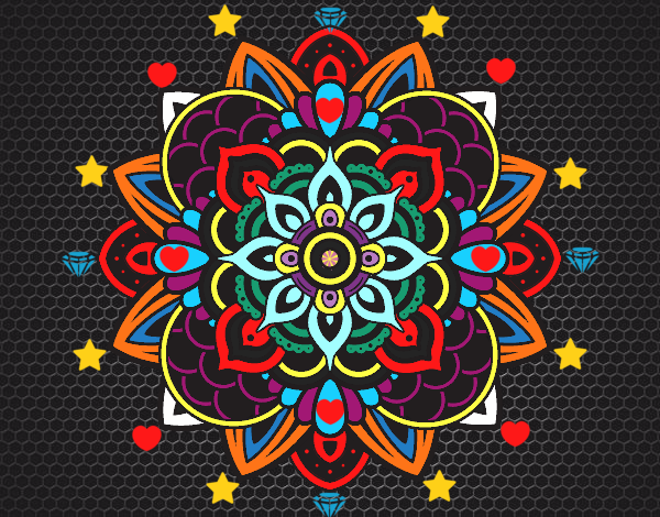 Dibujo Mandala decorativa pintado por vanessa138