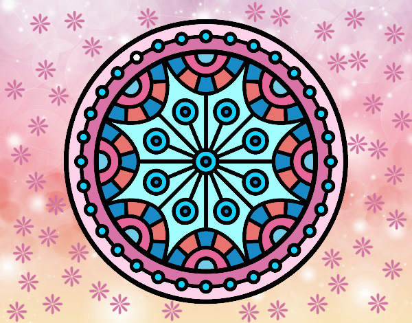 Dibujo Mandala equilibrio mental pintado por yoanna3012