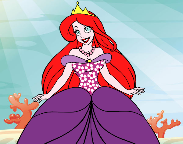 Dibujo Princesa Ariel pintado por vanessa138