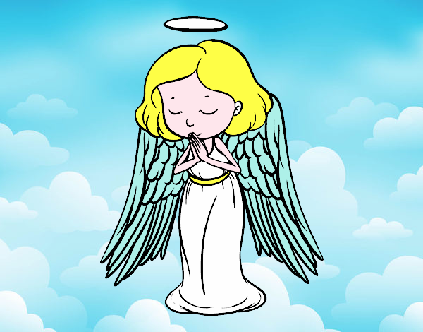 Dibujo Un ángel orando pintado por vanessa138