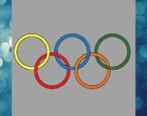 Dibujo Anillas de los juegos olimpícos pintado por KEYSI
