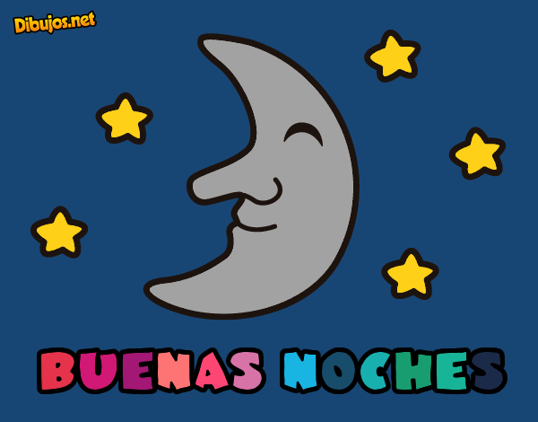 Dibujo Buenas noches pintado por nina20