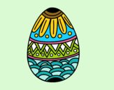 Dibujo Huevo de Pascua con decorado estampado pintado por ARl88