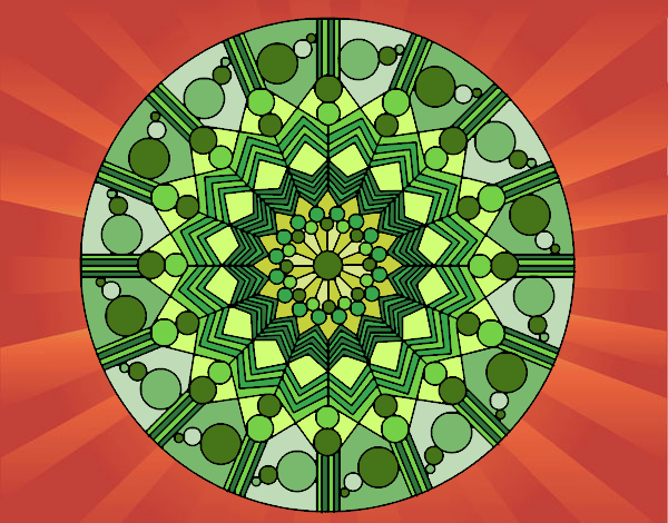 Dibujo Mandala flor con círculos pintado por Danny_Ale