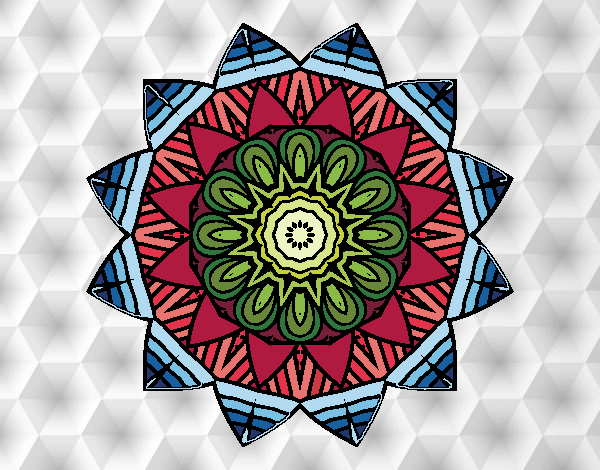 Dibujo Mandala frutal pintado por Danny_Ale