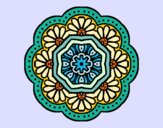 Dibujo Mandala mosaico modernista pintado por ARl88
