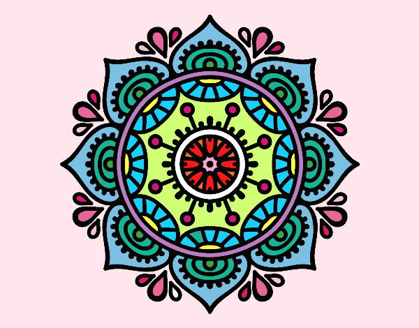 Dibujo Mandala para relajarse pintado por sabrinapao